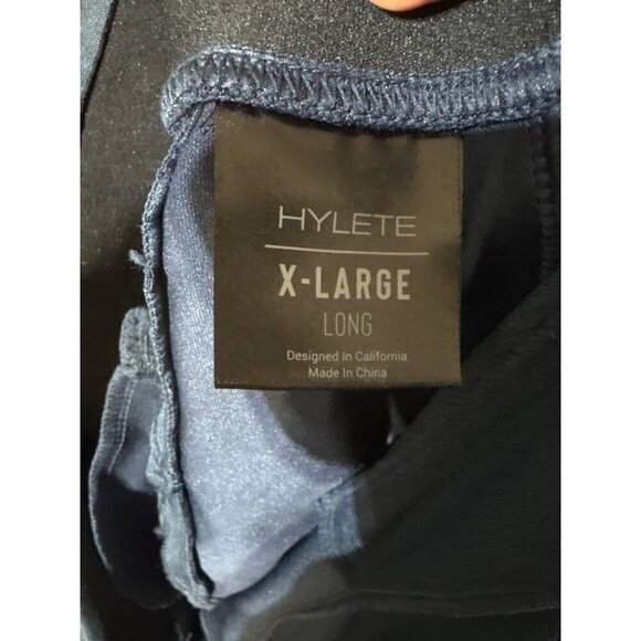 Hylete X-Large Long Mens Navy Joggers With Zippered Pockets & Drawstring Waist - Picture 6 of 6